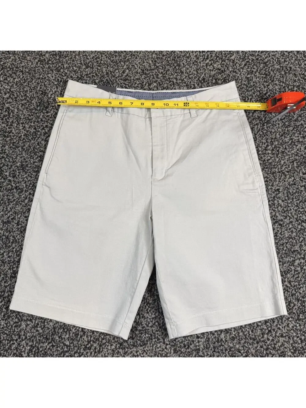 Ashworth Men's 32W Golf Shorts White Cotton & Spandex